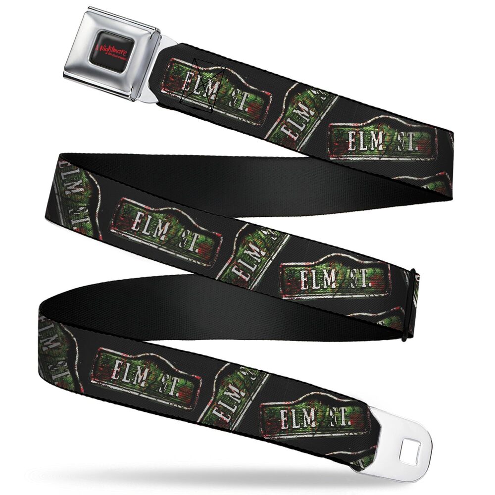 9948 A Nightmare on Elm Street Belt, Seatbelt Buckle Belt, Elm St Street